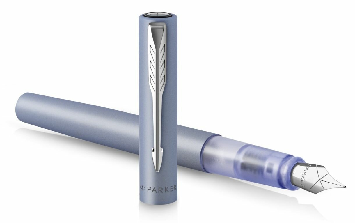 Parker Vector XL - F21 серебристый, перьевая ручка, F, подар. кор. 2159750