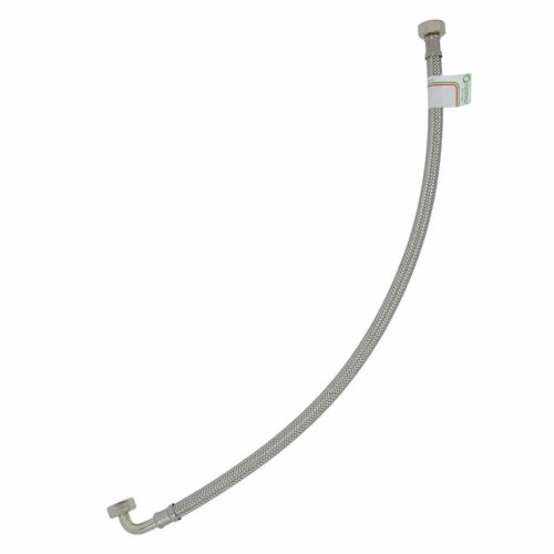 Гибкая подводка для воды DN 10 нержавеющая сталь угловой отвод гайка - гайка Flexitaly 60 см