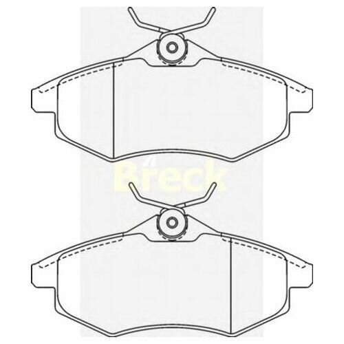 Комплект передних тормозных колодок Breck 234070070200 для Citroen C2, C3 I