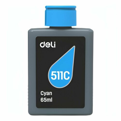 Чернила для принтера DELI 511C-EA1 голубой 65 мл 599₽