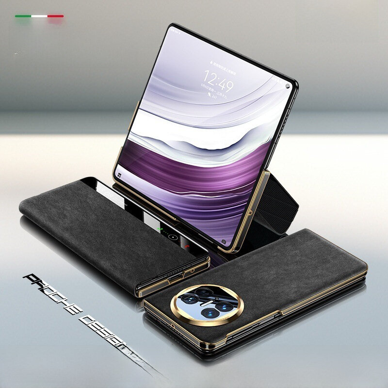 Чехол Andimee "Все включено" для Huawei MateX5, алькантара, черный