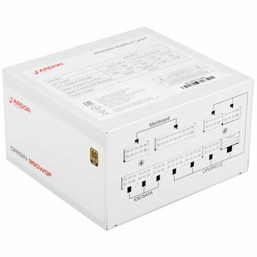 Блок питания ARDOR GAMING ORIGIN 750WGF белый 80 Gold 17024₽