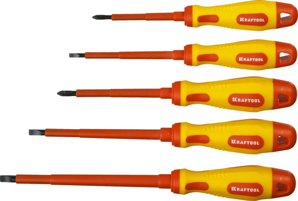 KRAFTOOL Набор отверток Х-Drive ELECTRO Cr-Mo-V сталь SL: 2.5 4 5.5 6.5 PH: № 1 № 2 6 предм KRAFTOOL ( 250088-H6 )