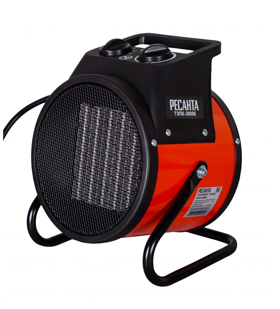 Электрическая тепловая пушка РЕСАНТА ТЭПК-3000К (3 кВт) красный