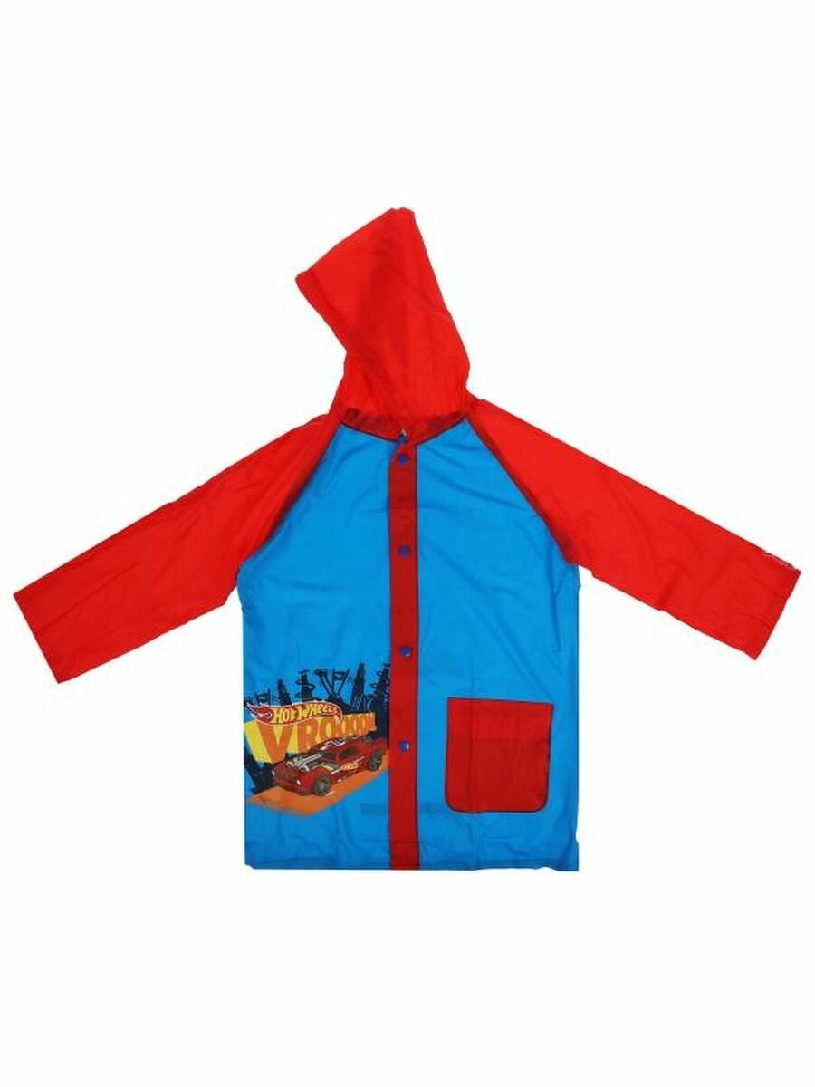 Плащ-дождевик Riki Kids Hot Wheels размер 2-4 года синий