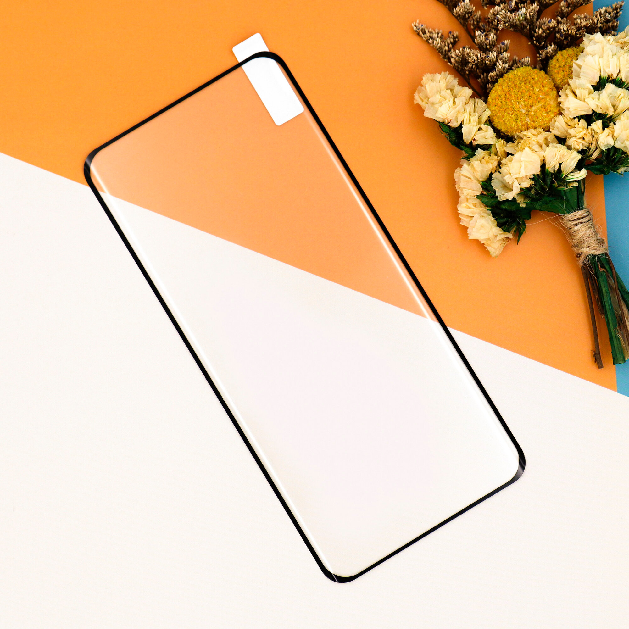 Защитное стекло на TECNO Camon 30S/30S Pro, полный клей, черный, X-CASE — фото 1