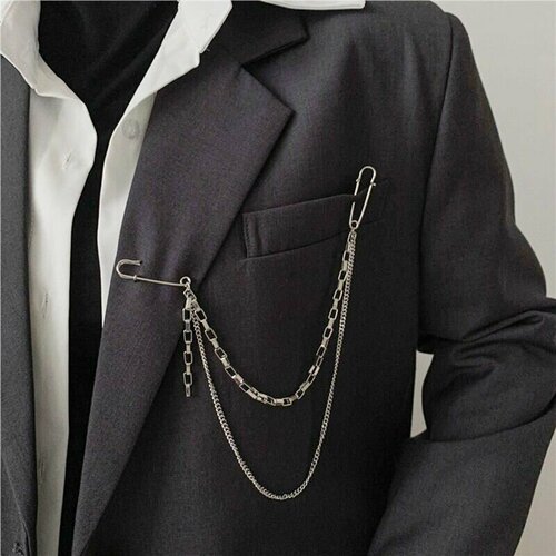 Брошь Street Cult, серебристый