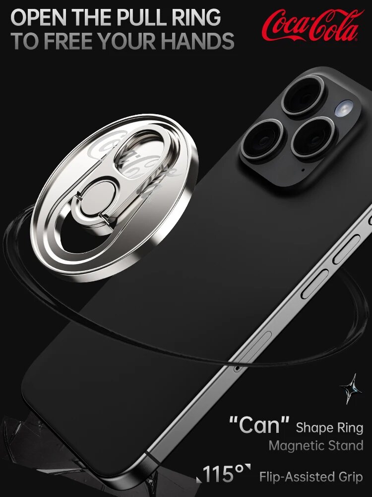 Магнитный держатель-кольцо для телефона Magsafe, совместимый с Iphone 16, 15, 14, 13, 12 Pro Max, Pro, регулируемая подставка для Android, серебристый, Серебристый — фото 1