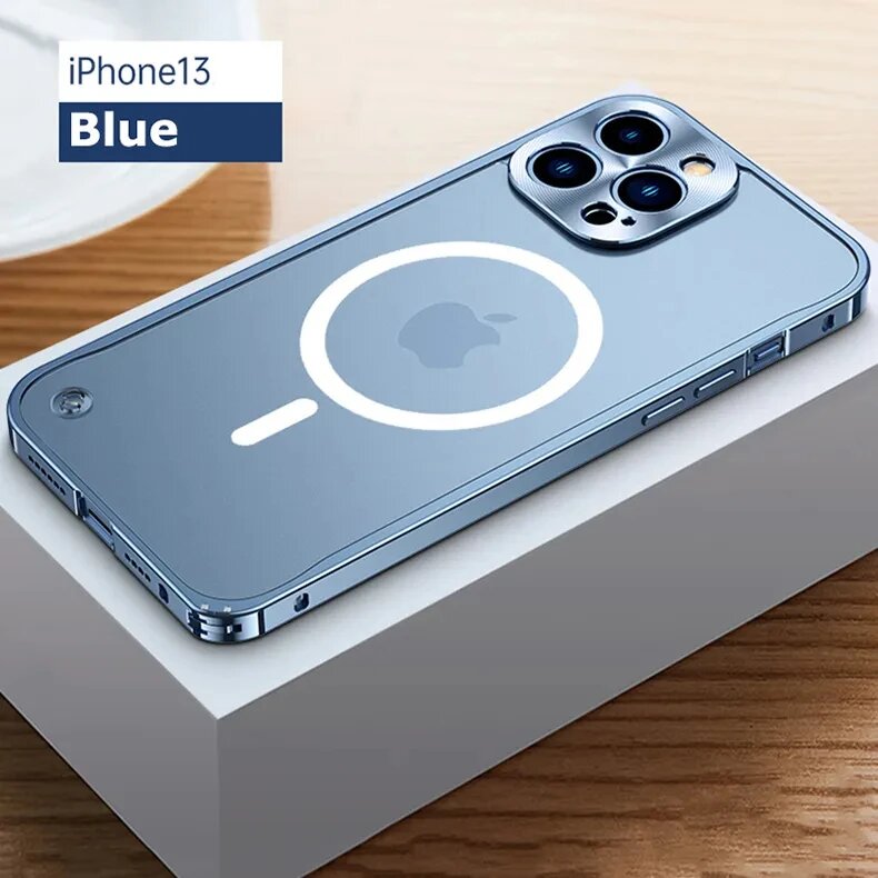 Чехол для iPhone 13 Blue Magnetic Blue