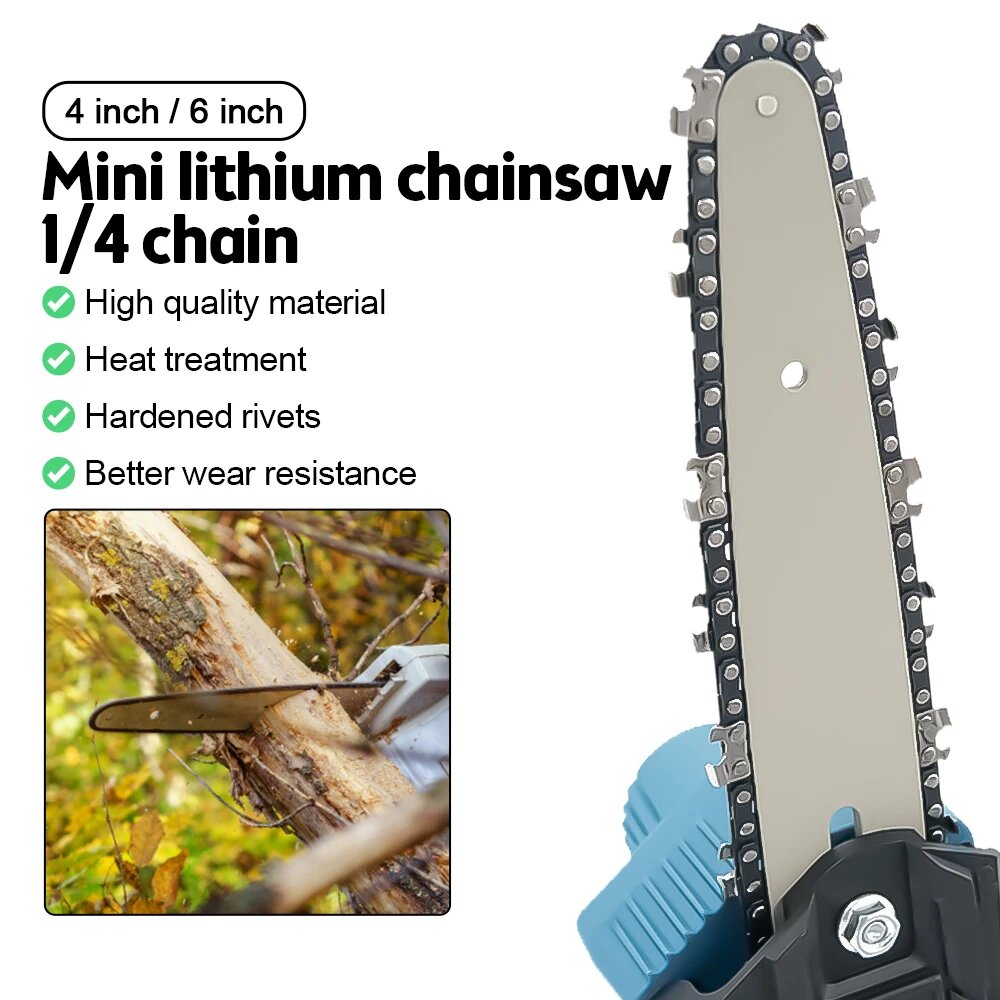 Изображение Направляющая цепь Aideepen 4/6 дюймов для мини пилы, 6 InchGuide Plate