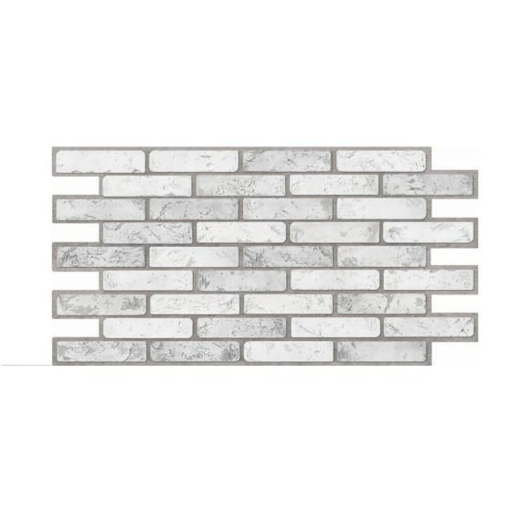 Панель ПВХ Кирпич светлый (971х498мм)1 штука — фото 1