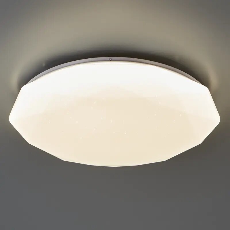 Светильник настенно-потолочный светодиодный Lumin Arte Polaris CLL50 с пультом управления 58 м² регулируемый свет цвет белый