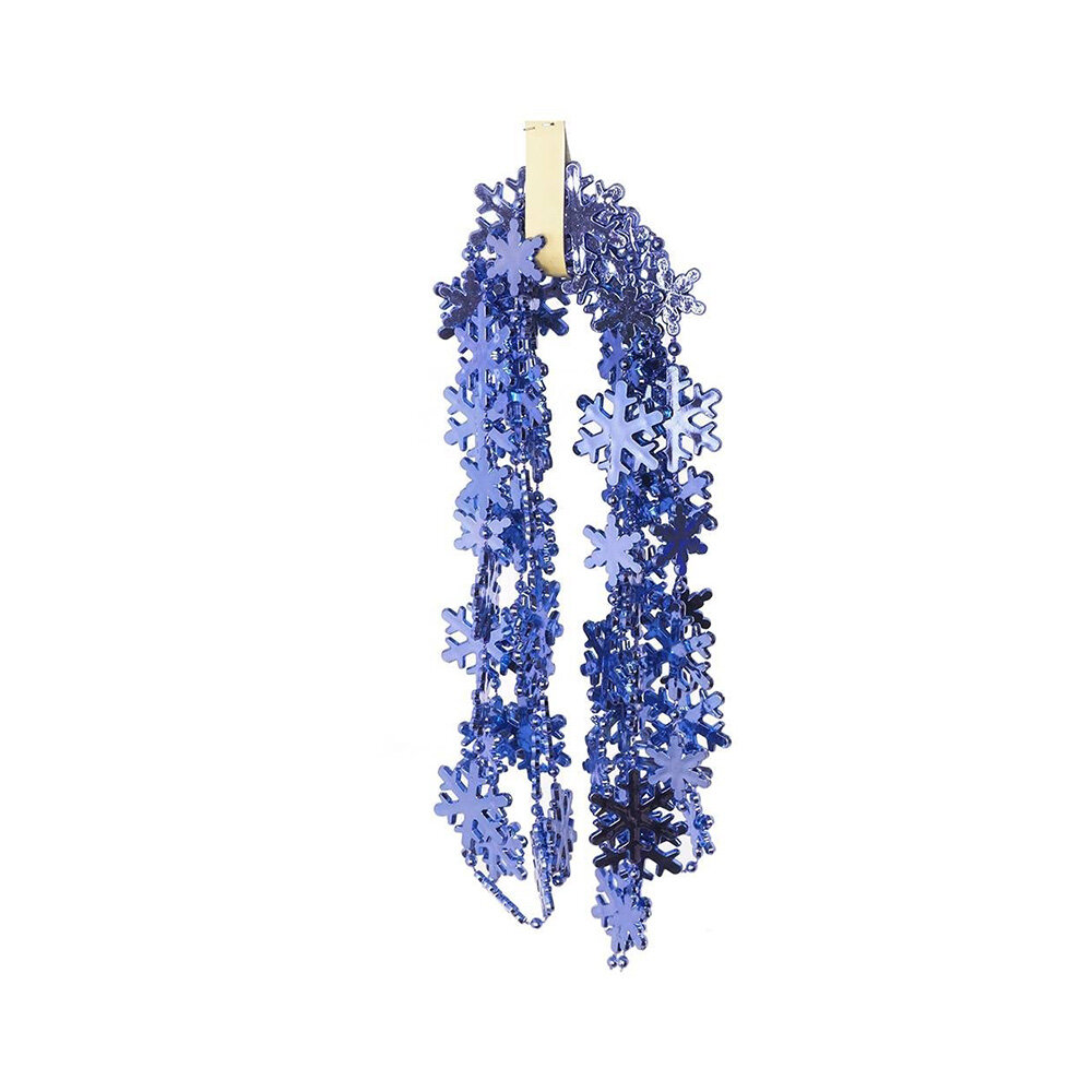 Украшение новогоднее Бусы №024 270 х 0.2 х 3 см Синий 722830