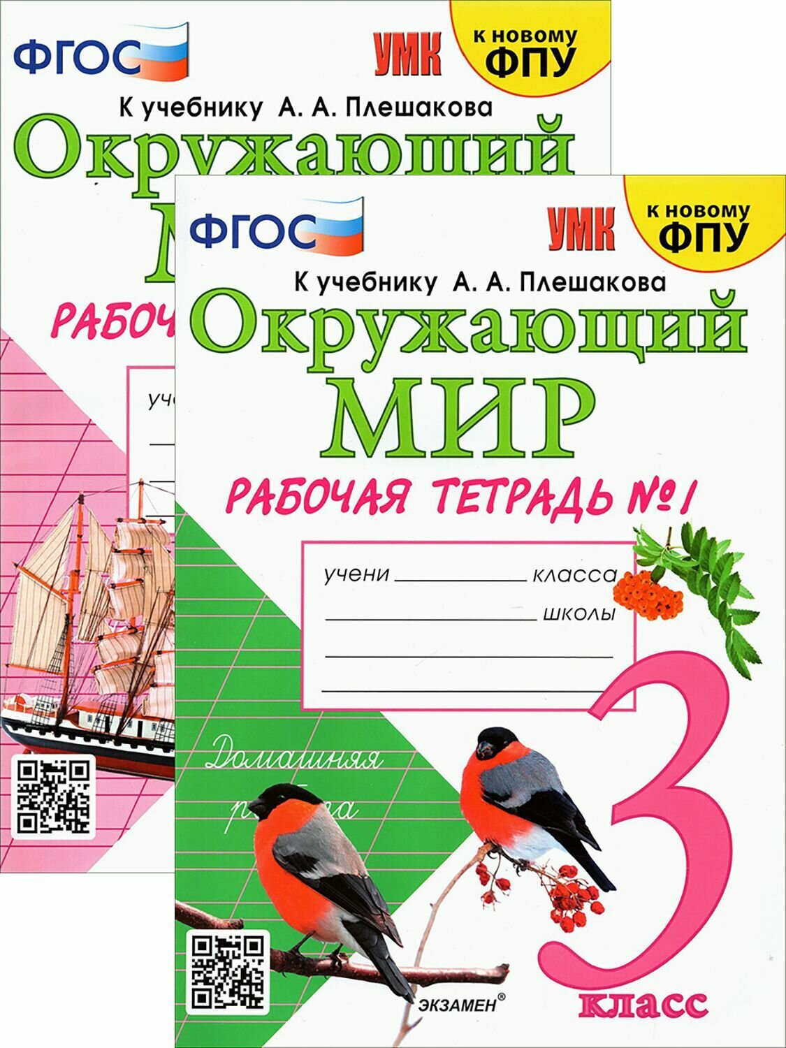 Окружающий мир. 3 класс. Рабочая тетрадь. В 2-х частях