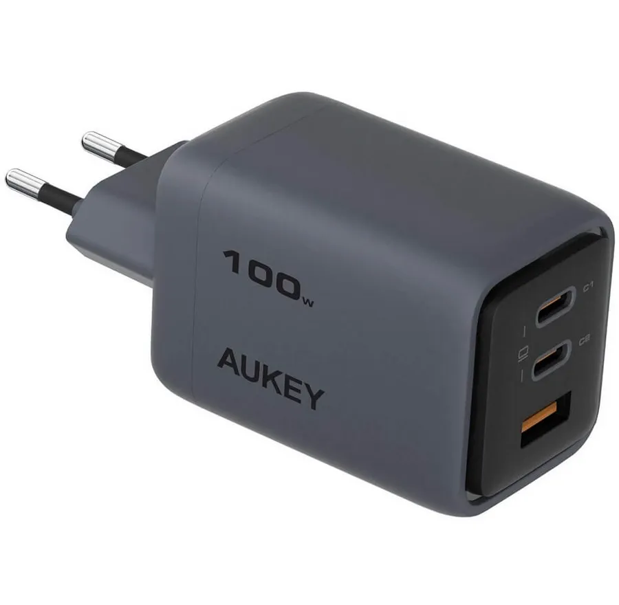 Сетевое зарядное устройство Aukey Comet Mix 3 100W (PA-C5) Серый (RU)