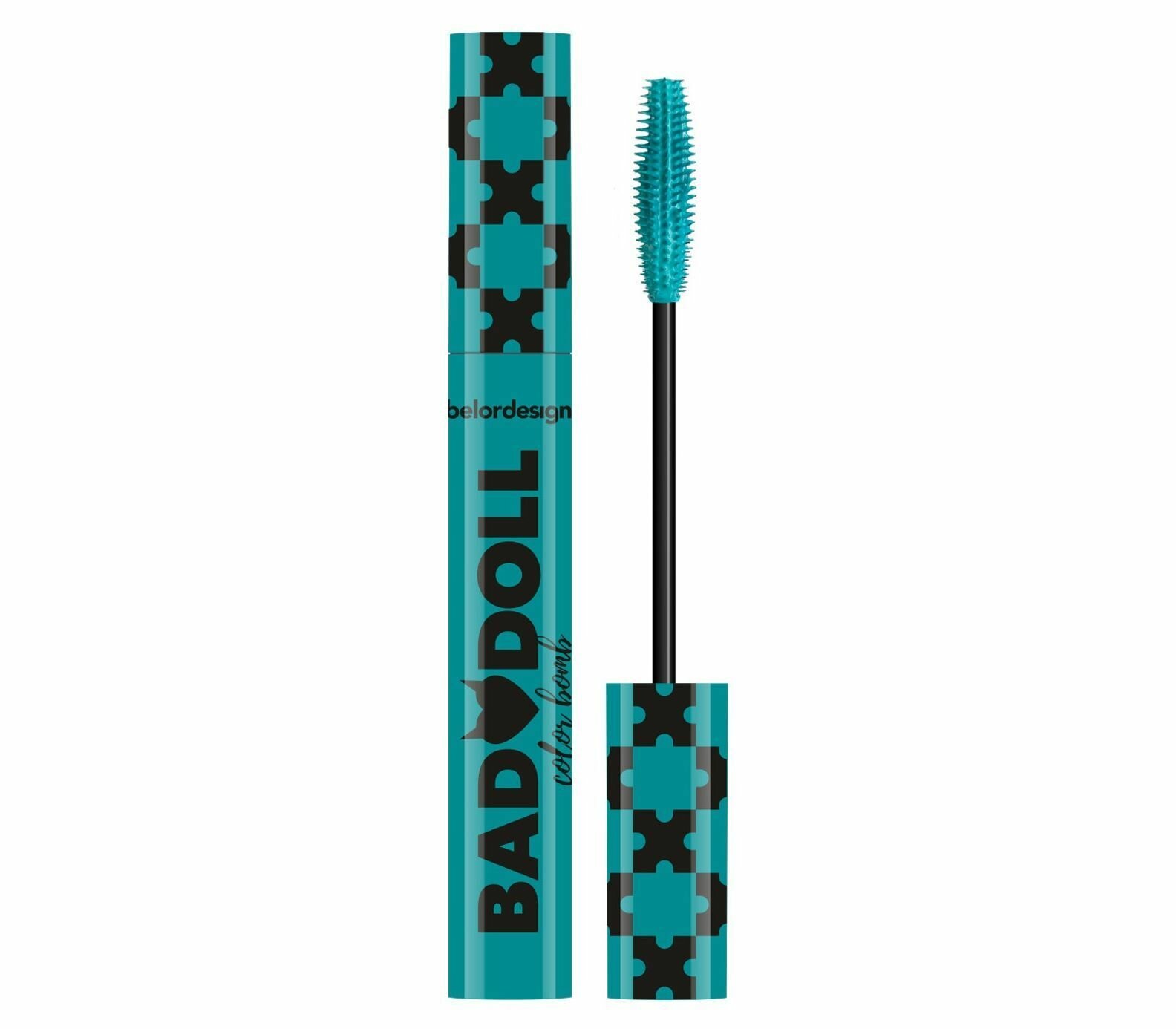 Тушь для ресниц BelorDesign Bad Doll, голубая, силиконовая щеточка, 20г