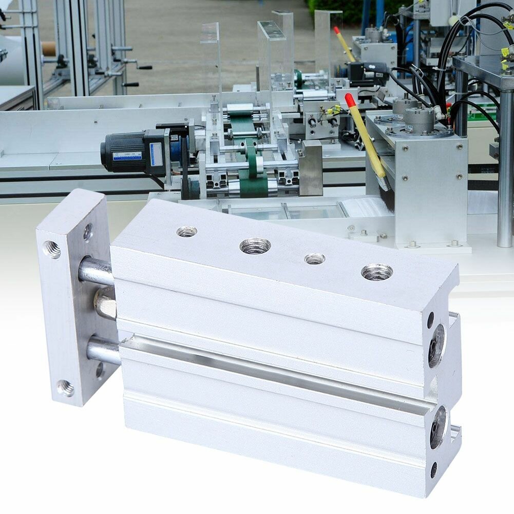 Изображение Пневматический компонент CXSM6 x 10 высокой точности двойного вала пневмоцилиндра с двойным штоком