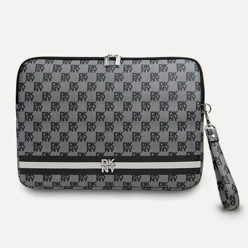 Изображение товара DKNY чехол для ноутбуков 13"/14", Sleeve Checkered Printed stripes with Zipper, черный