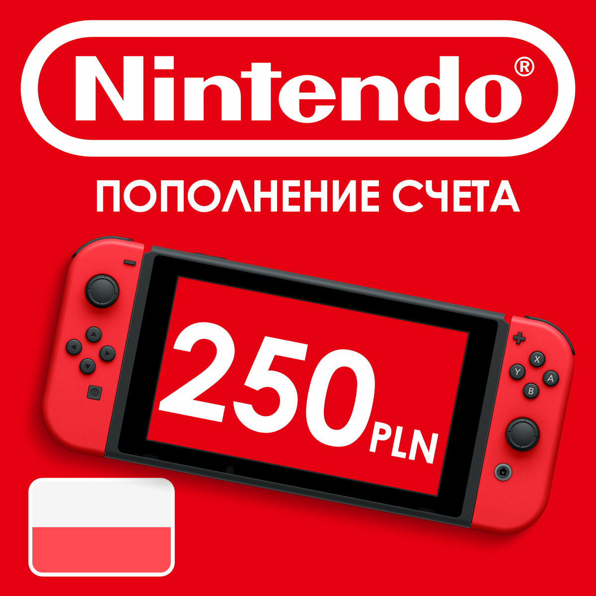 Карта оплаты Nintendo eShop 250 PLN (Польша)