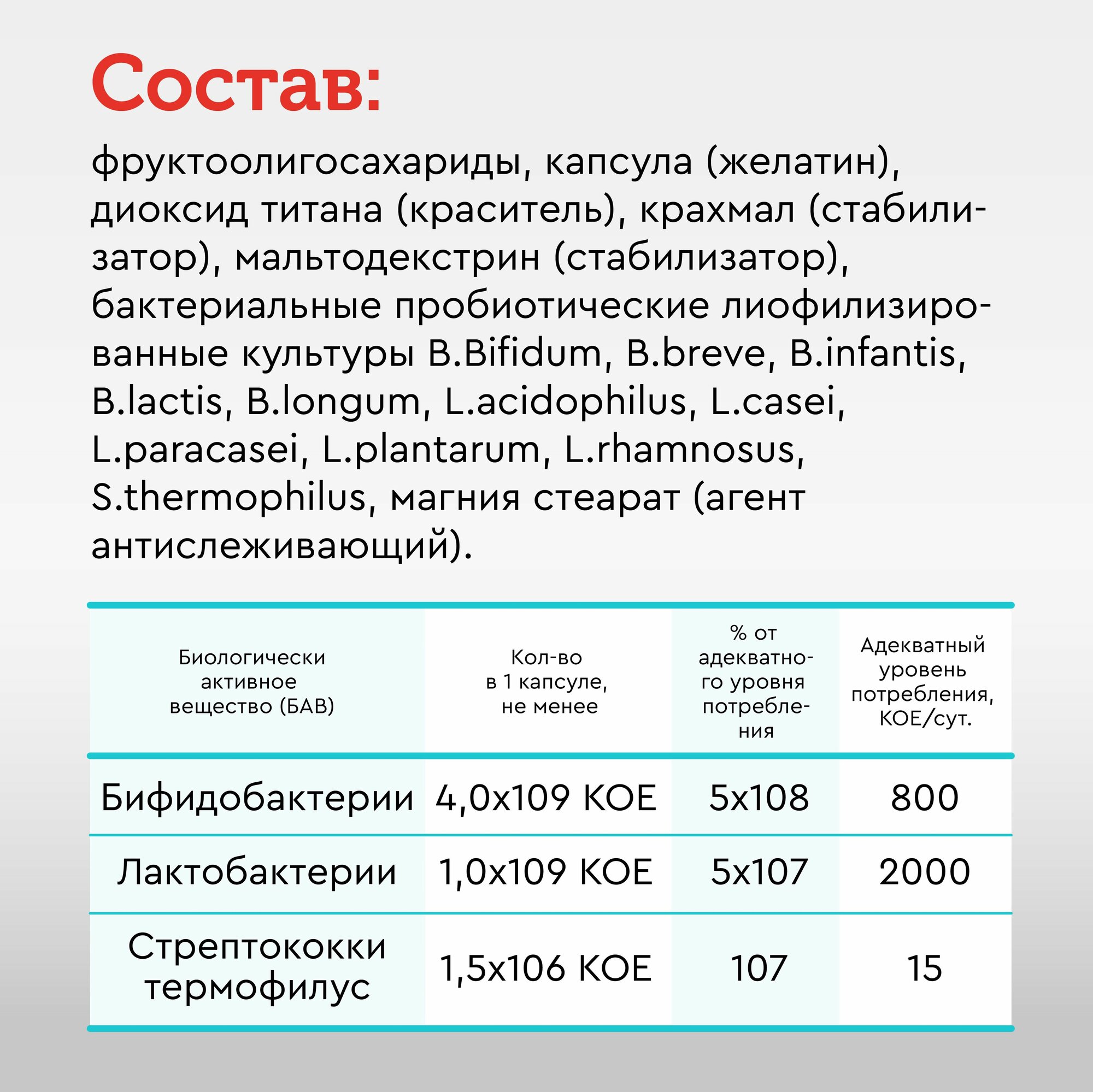 УльтраБиотик Bioforte, для восстановления микрофлоры кишечника, 13 млрд бактерий, 10шт. — фото 1