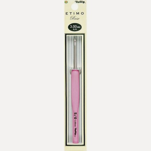 Изображение товара Крючок для вязания с ручкой "ETIMO Rose" 3мм, Tulip, TER-06e