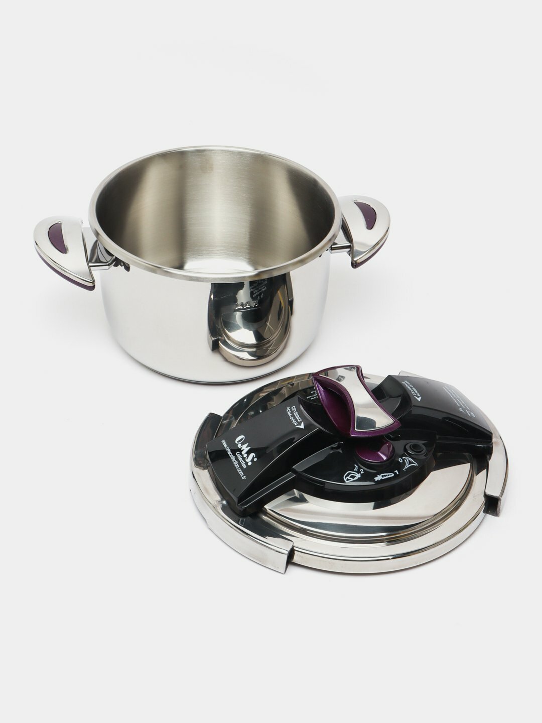 Скороварка O.M.S Collection 5035, нержавейка, 7 л, капсульное дно, для индукции — фото 1