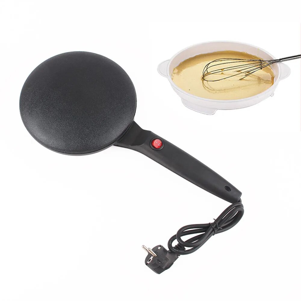 Блинница электрическая с антипригарным покрытием20 см несвязанная кастрюля китайский гриль с весенними рулетами черная