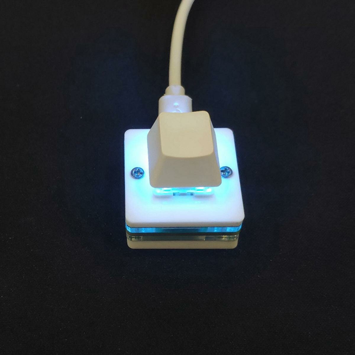 RGB Mini 1Key Keyboard OSU Gaming Keyboard Drawing Keyboard Programming Macro Keypad Mechanical Keyboard, Black Switch