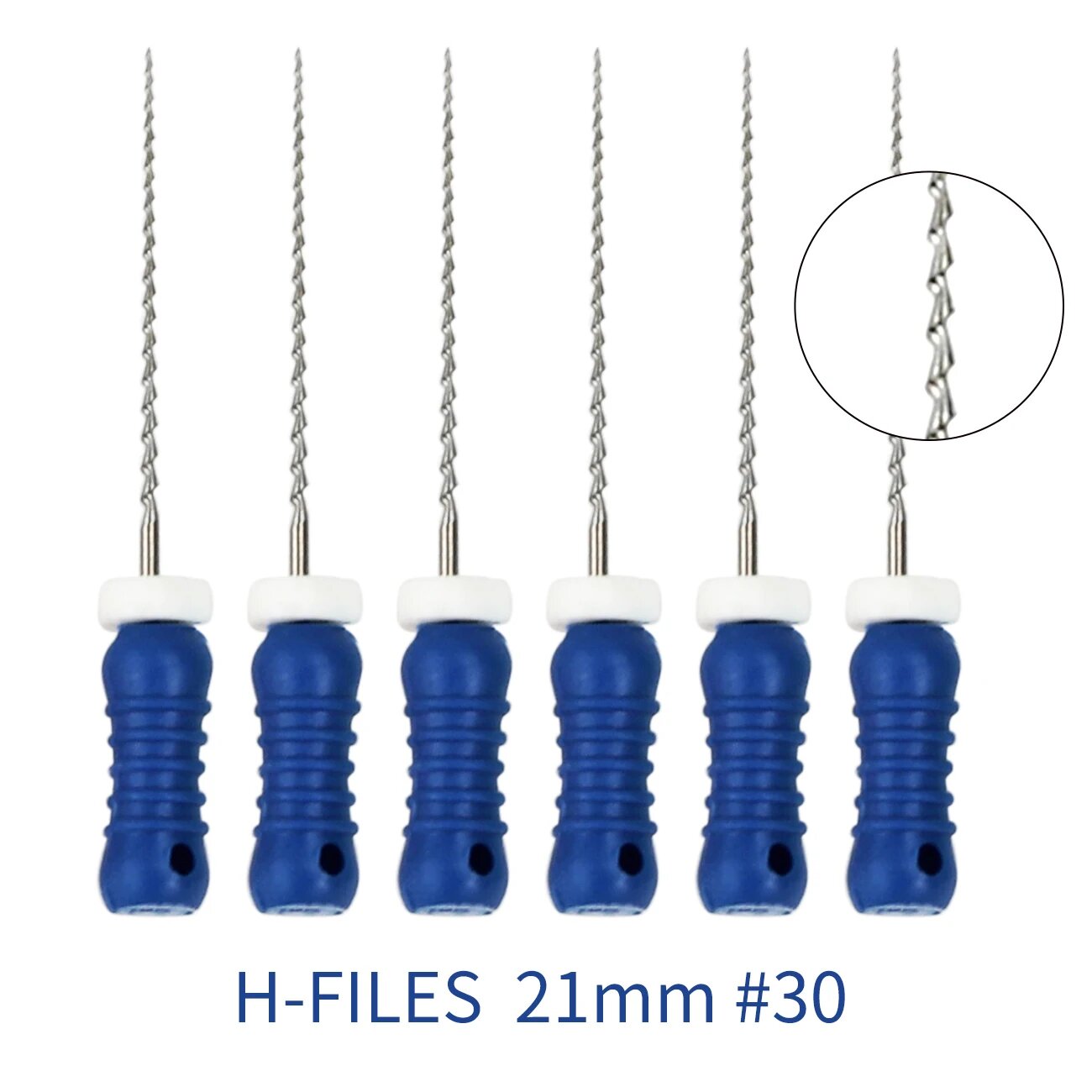 HARBOR DENT Ручные H-файлы для корневых каналов из нержавеющей стали H Files 21mm 30