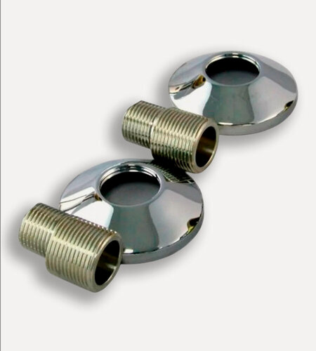 Изображение товара Комплект круглых отражателей с эксцентриками (2 шт) цвет хром