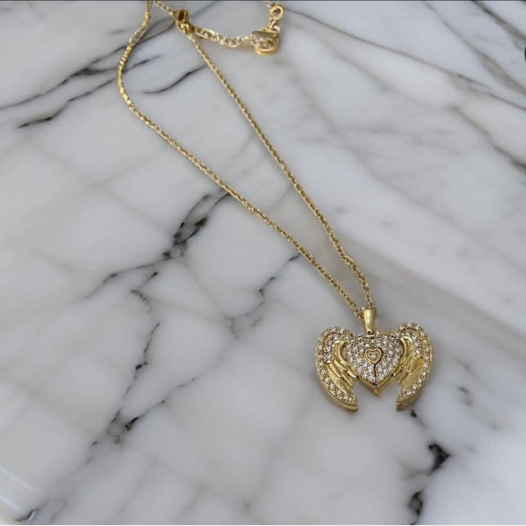 Комплект бижутерии: цепь, аквамарин синтетический, желтый — фото 1