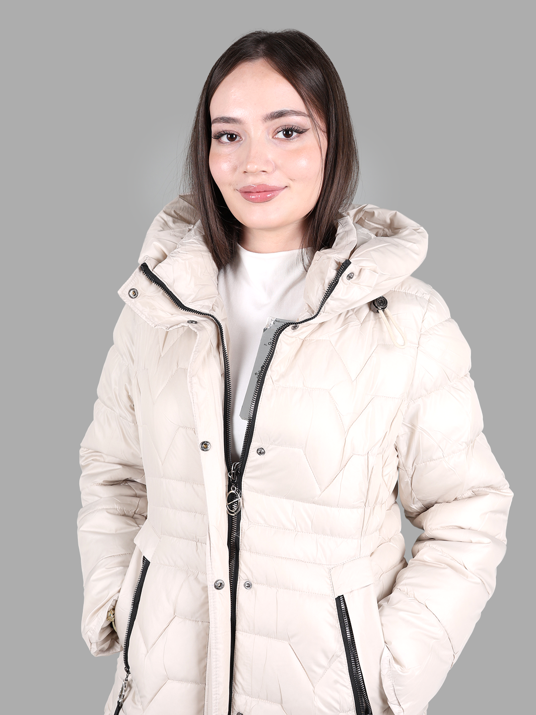 Куртка , размер 54, белая — фото 1