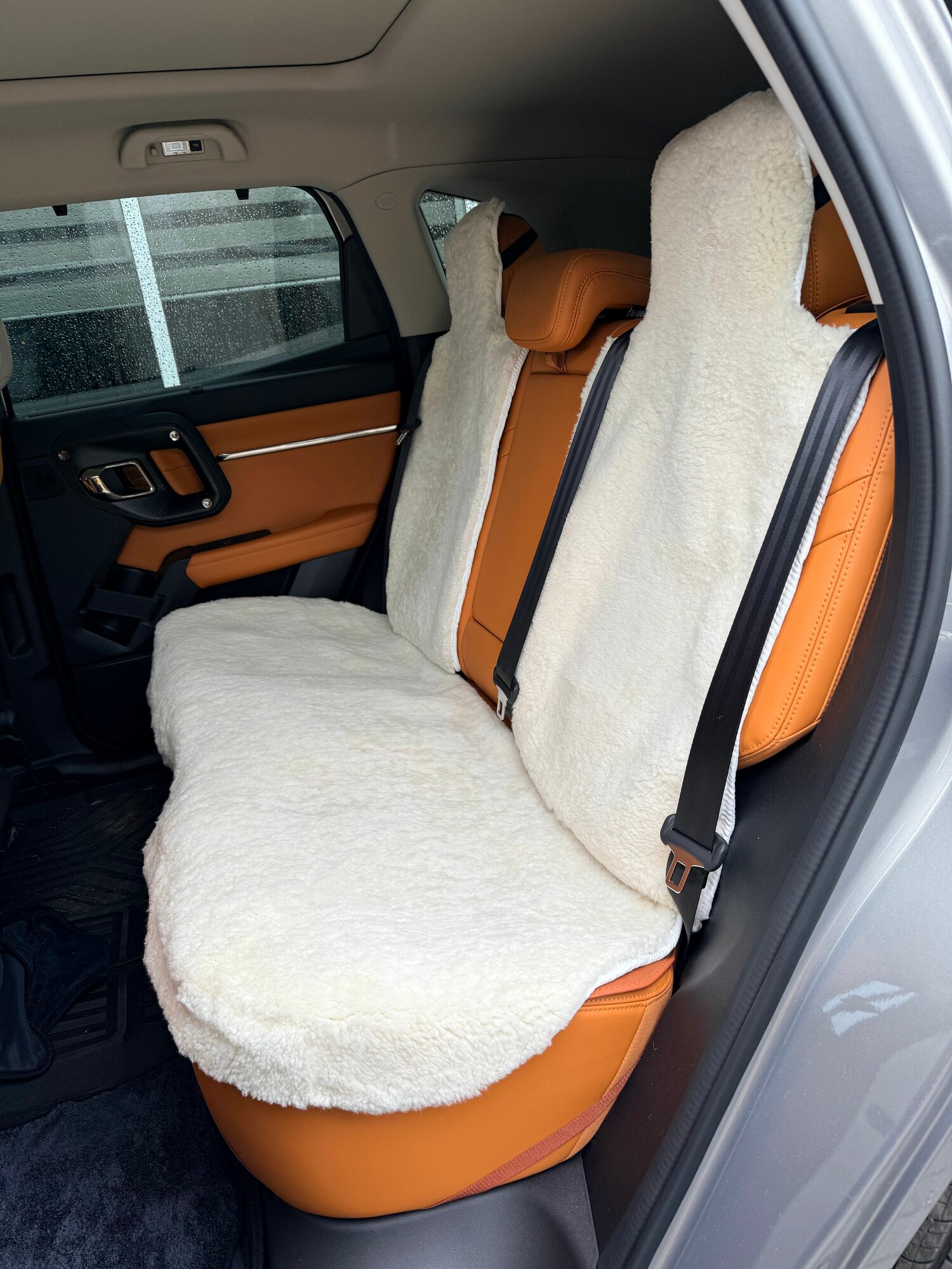 Накидки на заднее сиденье авто мех натуральная овчина