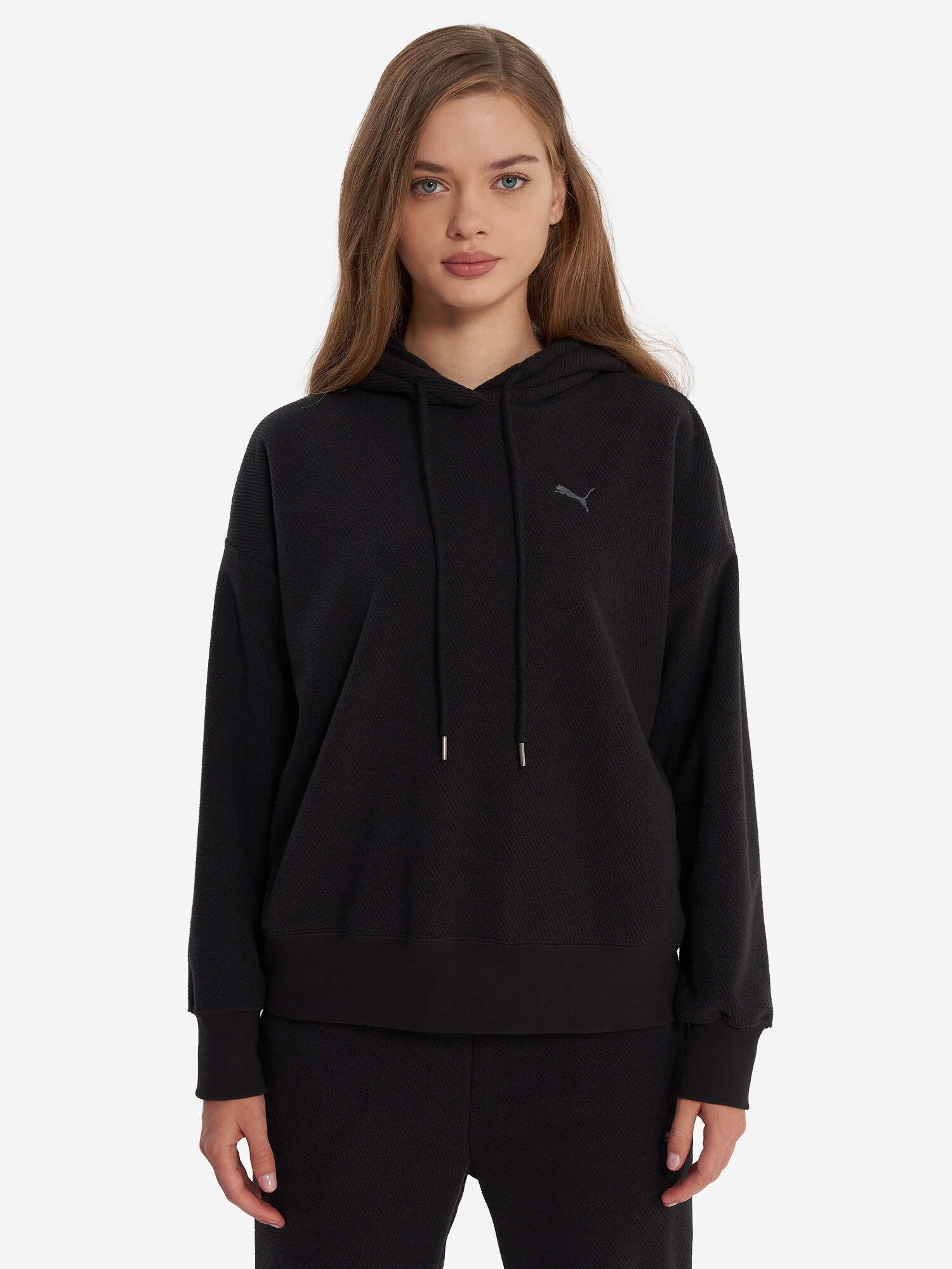 Худи спортивное PUMA, размер S, , черный — фото 1
