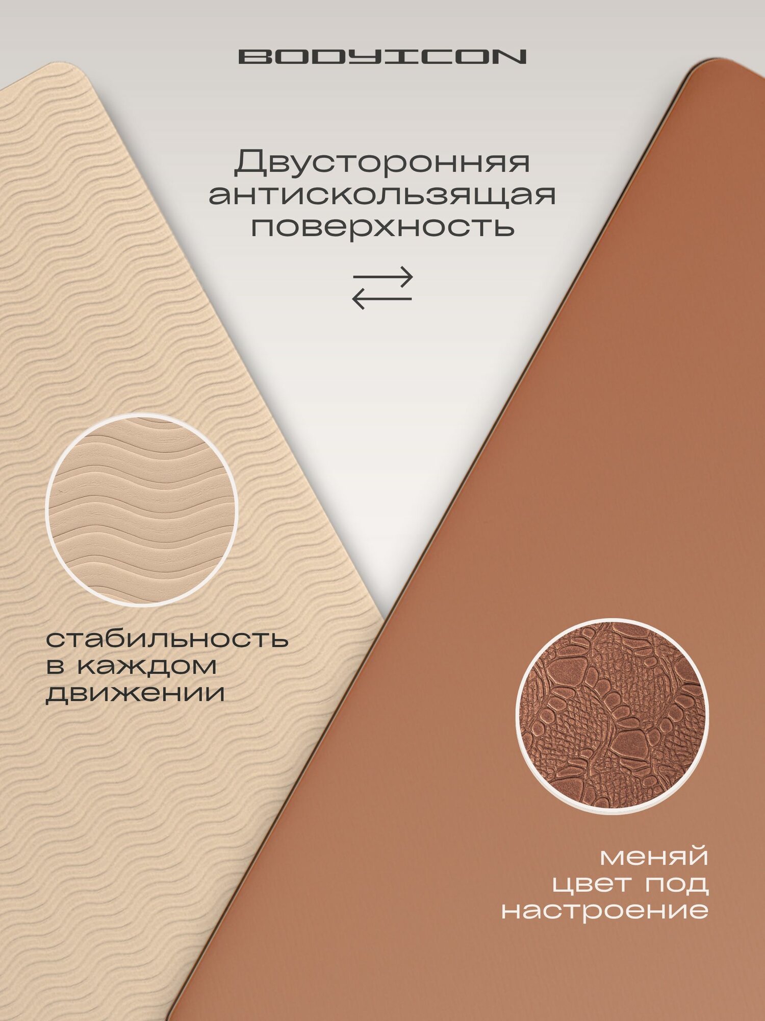 Коврик для фитнеса и йоги спортивный — фото 1