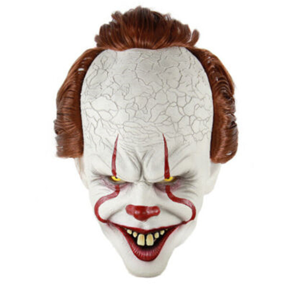 Маска Клоуна Пеннивайза Stephen King's IT Хэллоуин Косплей Полная Маска Костюм