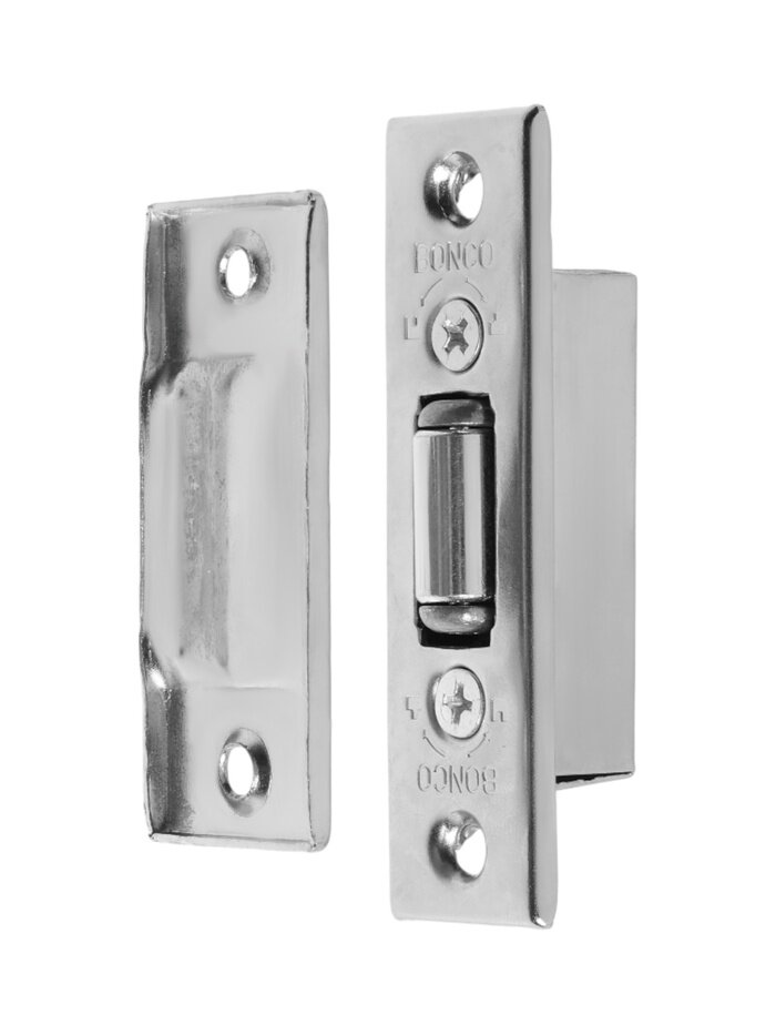 Фиксатор дверной роликовый цвет хром