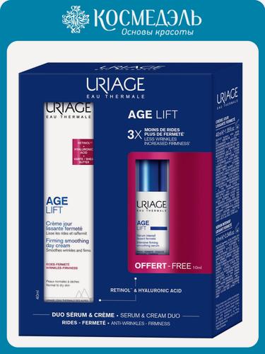 Изображение товара Набор косметики Uriage Age Lift, дневной крем 40мл + сыворотка 10мл