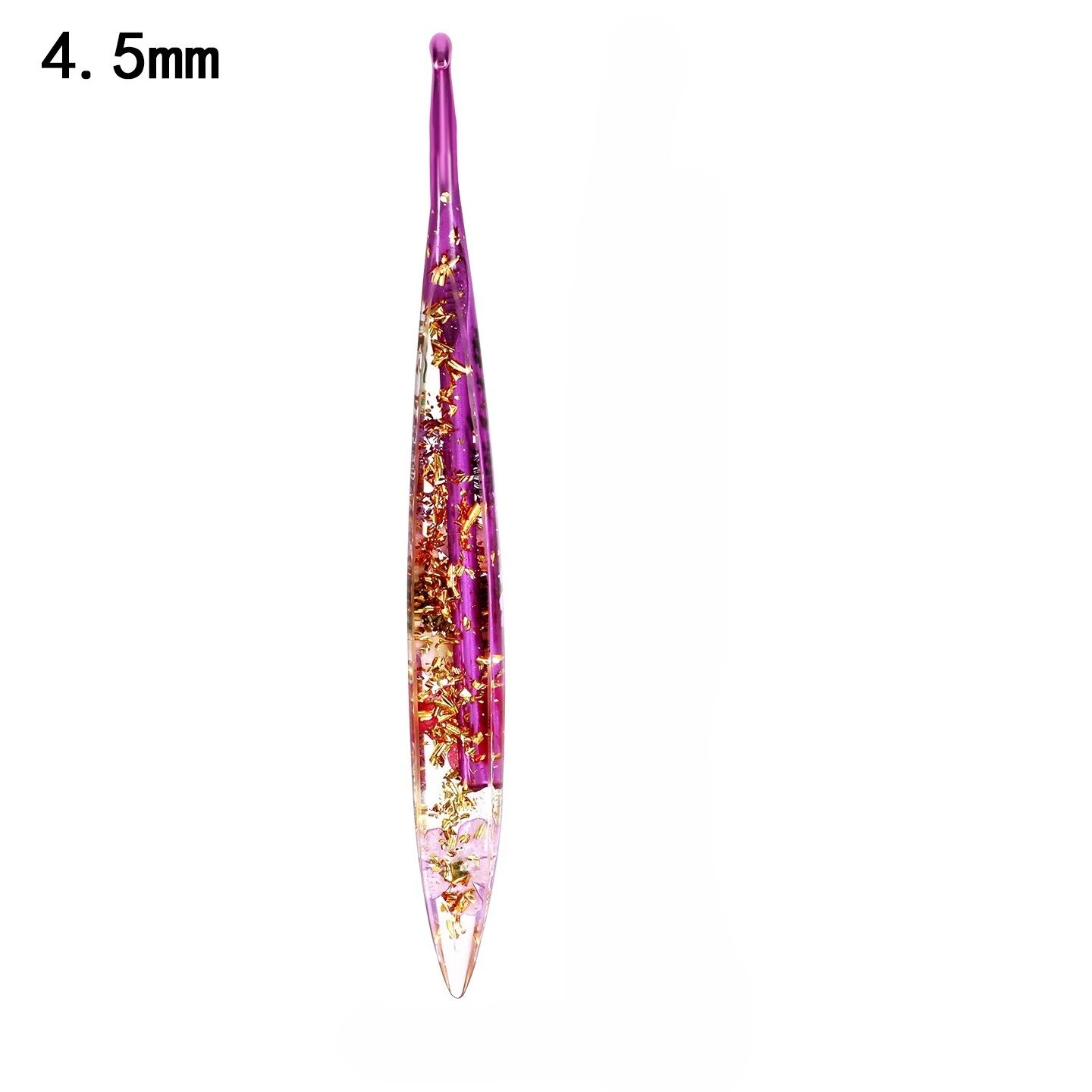 Крючок для вязания, 4.5MM, фиолетовый
