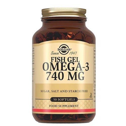 Solgar Капсулы "Рыбий жир 740 мг"("Fish gel Omega-3 730 mg"), 50 шт.