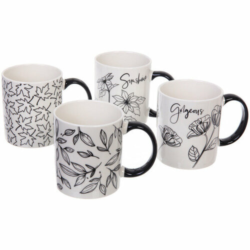 Кружка керамическая 350мл Монохром микс 519₽