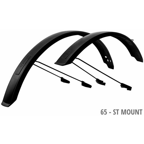 Крылья комплект CUBE ACID Mudguard Set 65 27,5" ST Mount 2.0 - black