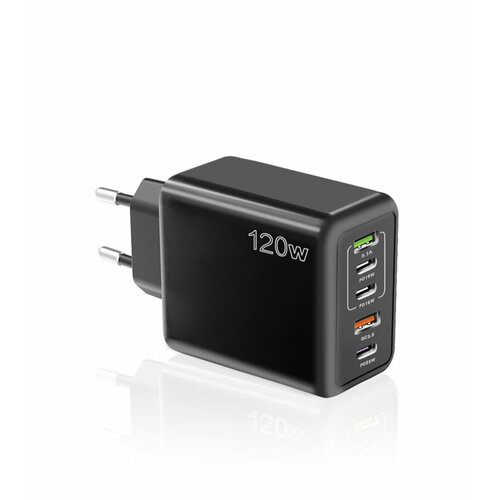 Быстрое зарядное устройство USB PD + QC на 120 Вт с 5 портами