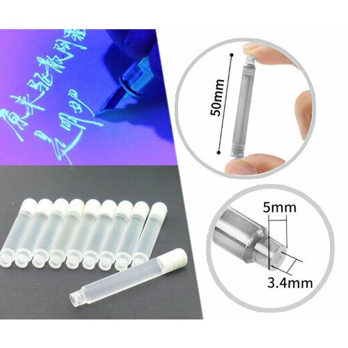 Картридж к перьевой ручке TN-9 флуоресцентный 5см, в пластиковой коробке (10/400)