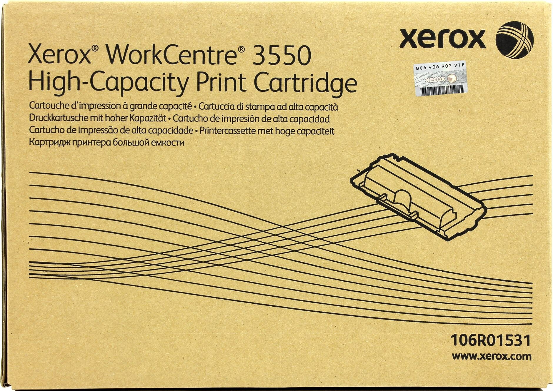 Тонер-картридж Xerox для WC 3550 черный (11 000 стр.)