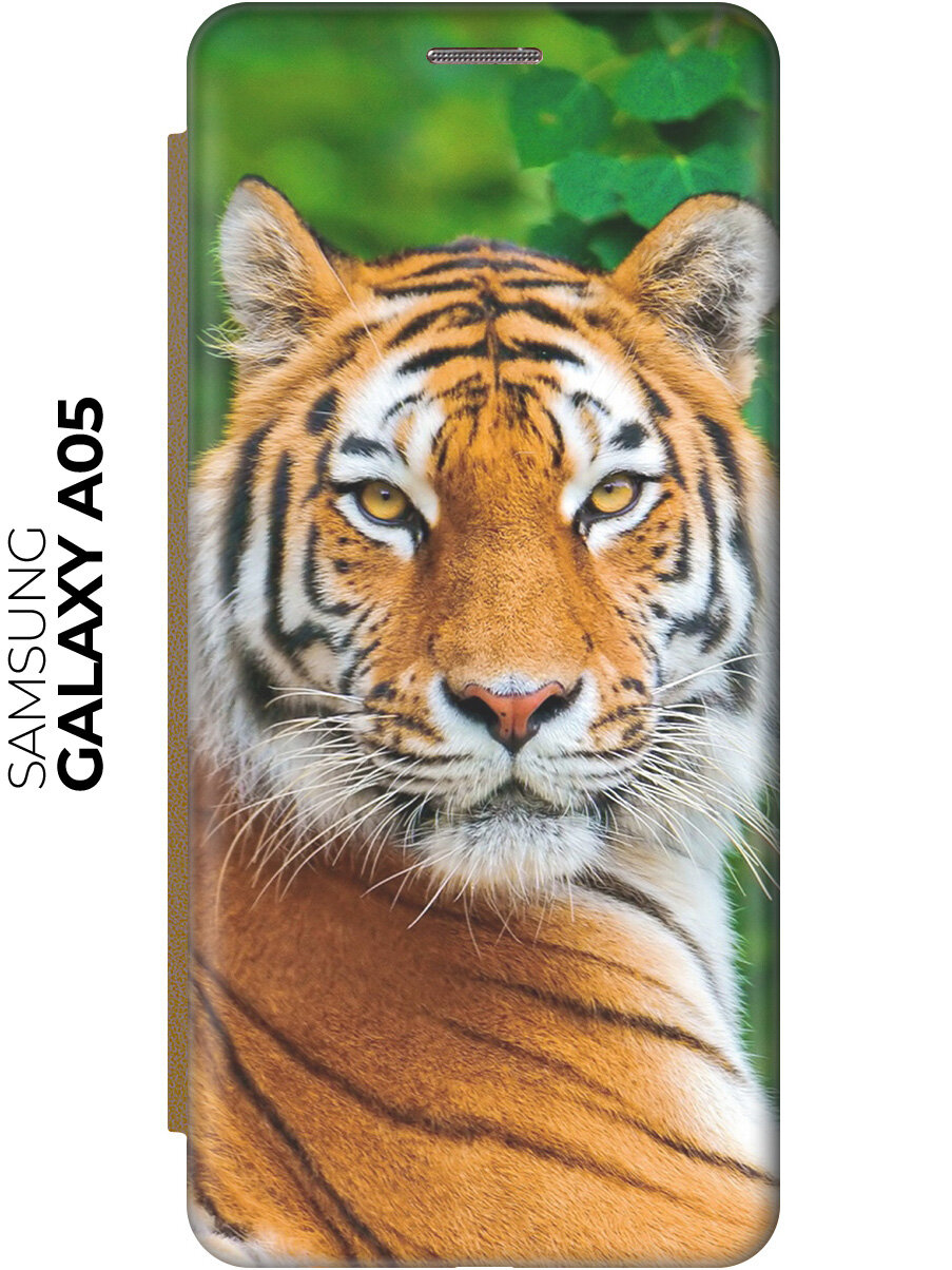 Чехол-книжка Портрет тигра для Samsung Galaxy A05 / Самсунг А05