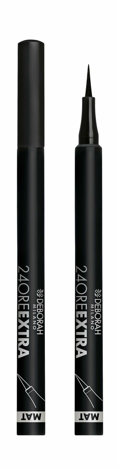 Матовая подводка для век с высокоточным аппликатором / Deborah Milano 24 Ore Extra Mat Eyeliner Pen