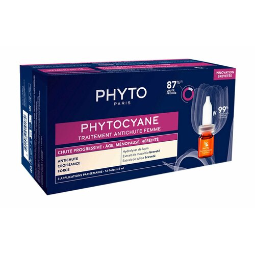 Сыворотка против выпадения волос / Phyto Phytocyane Serum Anti-Hair Loss Treatment for Women phyto phytocyane reactional anti hair loss set for women