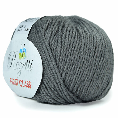 фото Пряжа rozetti first class. 50% мериносовая шерсть, 50% микрофибра, 50гр/115м, (149-08 серый) 1 упаковка (10 мотков)