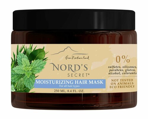 Маска для интенсивного увлажнения волос с мелиссой и маслом чайного дерева / Nords Secret Moisturizing Mask Melissa and Tea Oil